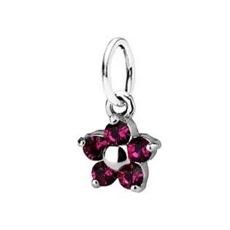 CS3500-F Dětský přívěšek kytička, Crystals from SWAROVSKI® Fuchsia - květiny
