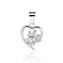 NB-4627 Stříbrný přívěsek srdíčko s tlapkou - srdce