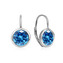 NB-3943-LB Stříbrné náušnice s modrými zirkony