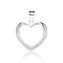 NB-4612 Stříbrný přívěšek srdíčko - srdce