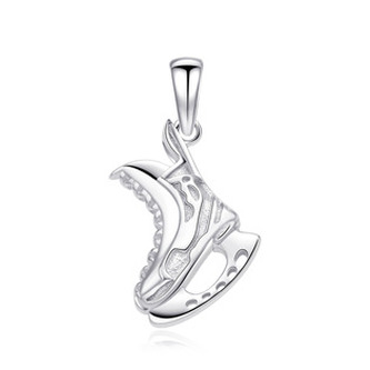 NB-4568 Stříbrný přívěšek - pánská brusle - sport