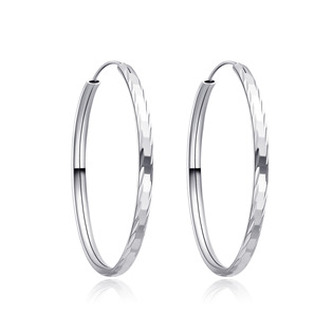 NB-3040-35 Stříbrné náušnice kruhy 35 mm