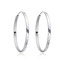 NB-3040-35 Stříbrné náušnice kruhy 35 mm