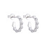 NB-3718 Stříbrné náušnice kroužky