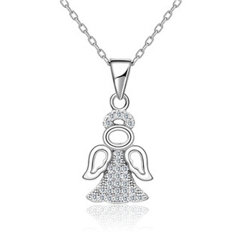 NB-2044 Stříbrný náhrdelník andílek - andílci