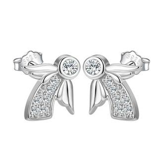 NB-3991 Stříbrné náušnice andílci
