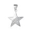 NB-4000 Stříbrný přívěšek hvězda se zirkony
