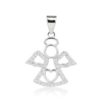 NB-4548 Stříbrný přívěsek andílek - andílci