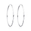 NB-3039-60 Stříbrné náušnice kruhy 60 mm