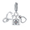 B0078 Stříbrný přívěsek korálek na náramek stetoskop - zdravotnictví
