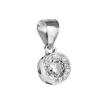 NB-4081 Stříbrný přívěšek se zirkony