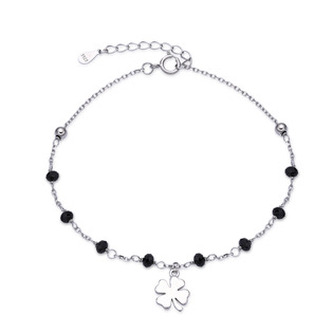 NB-1304 Stříbrný náramek čtyřlístek - čtyřlístky
