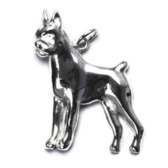 CS3118 Stříbrný přívěšek pes boxer - zvířátka