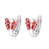 DN-0034 Dětské stříbrné náušnice motýlci