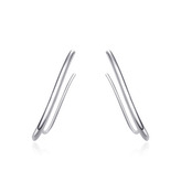 NB-3956 Stříbrné provlékací náušnice