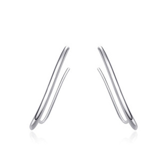 NB-3956 Stříbrné provlékací náušnice