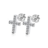 NB-3426 Stříbrné náušnice křížky