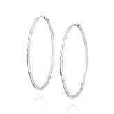 NB-3492 Stříbrné náušnice kruhy 55 mm
