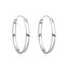 NB-3114-30 Stříbrné náušnice kruhy 30 mm