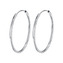 NB-3657-40 Stříbrné náušnice kruhy 40 mm