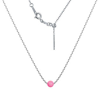 NBS02-OP57 Stříbrný náhrdelník s opálem - kulička 5 mm