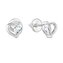 EG2744 Stříbrné náušnice srdíčka - srdce