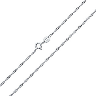 NB-7037-45 Stříbrný řetízek lambada - singapore