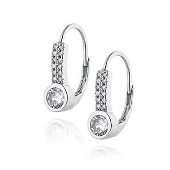 NB-3572 Stříbrné náušnice se zirkony