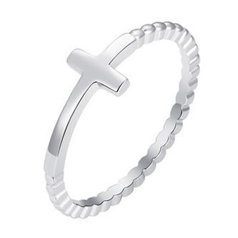 NB-5546-52 Stříbrný prsten křížek