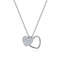 NB-2348 Střibrný náhrdelník se srdíčky - srdce