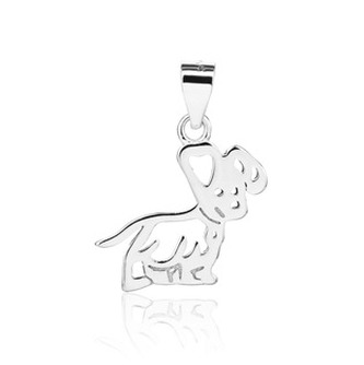 NB-4619 Stříbrný přívěsek pejsek - zvířátka