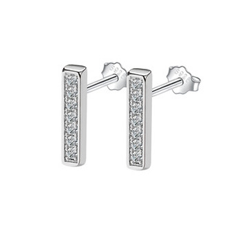 NB-3726 Stříbrné náušnice se zirkony