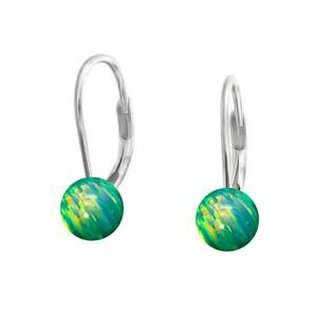 NBP30-OP11 Stříbrné opálové náušnice - 5 mm