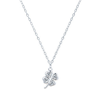 NB-2418 Stříbrný náhrdelník čtyřlístek - čtyřlístky