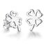 NB-3460 Stříbrné náušnice čtyřlístky