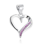 NB-4228 Stříbrný přívěšek srdce