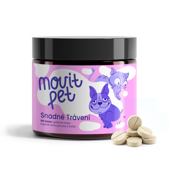 MOVit PET Snadné Trávení, 100 tablet s příchutí masa