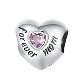 NB-8327 Stříbrný přívěšek korálek na náramek FOREVER MOM - rodina