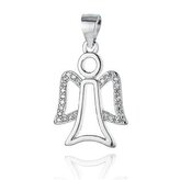 NB-4088 Stříbrný přívěšek andělíček se zirkony - andílci
