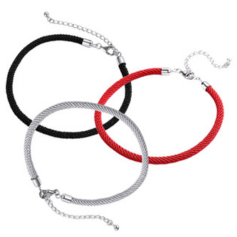 LV959-K Náramek na navlékání korálků - černá