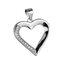NB-4023 Stříbrný přívěšek srdíčko - srdce
