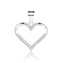 NB-4607 Stříbrný přívěšek srdíčko - srdce