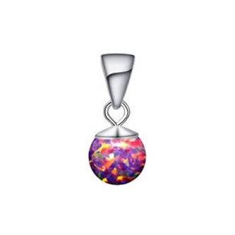 NBP40-OP39 Stříbrný opálový přívěšek - kulička 5 mm