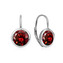 NB-3943-R Stříbrné náušnice s červenými zirkony