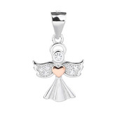 NB-4421 Stříbrný přívěšek andílek - andílci