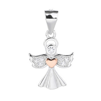 NB-4421 Stříbrný přívěšek andílek - andílci