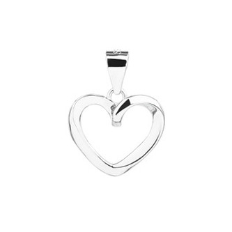 NB-4573 Stříbrný přívěsek srdíčko - srdce