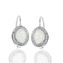 NB-3922-OP17 Dámské stříbrné náušnice s opálem