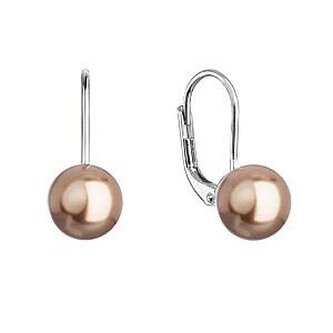 EG2940-BR Stříbrné náušnice se Swarovski perlou