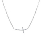 NB-2072 Stříbrný náhrdelník křížek